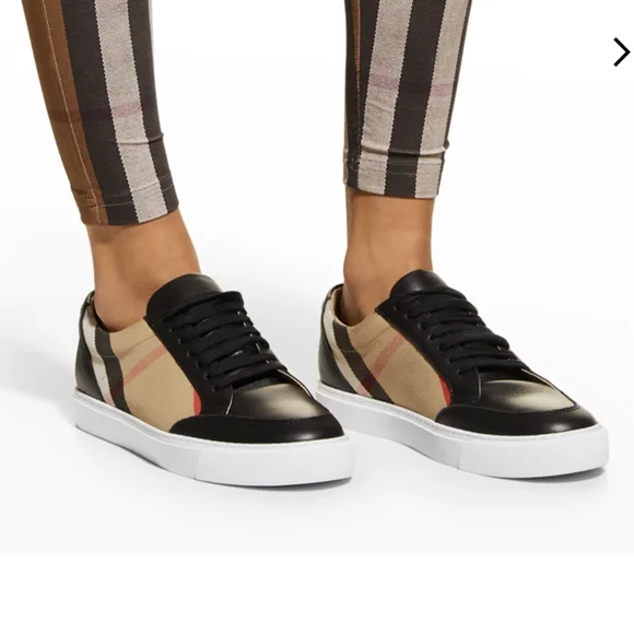 NWB Burberry Salmond Check Sneaker - Picture 2 of 6